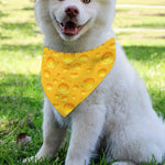 Yellow Cheese Print Over The Collar Dog Bandana