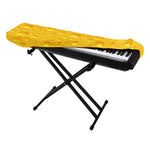 Yellow Cheese Print Piano Keyboard Cover