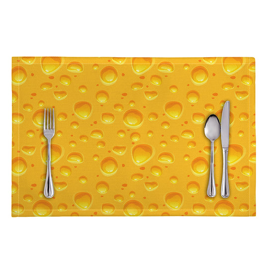 Yellow Cheese Print Placemat