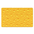 Yellow Cheese Print Polyester Doormat