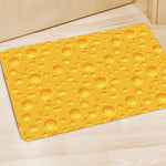 Yellow Cheese Print Polyester Doormat