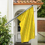 Yellow Cheese Print Polyester Flag