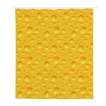 Yellow Cheese Print Polyester Shower Curtain