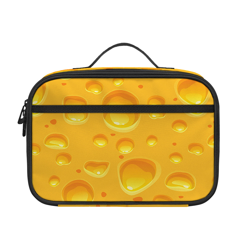 Yellow Cheese Print Portable Lunch Bag
