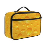 Yellow Cheese Print Portable Lunch Bag
