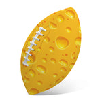 Yellow Cheese Print Rugby Ball