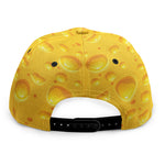 Yellow Cheese Print Snapback Cap