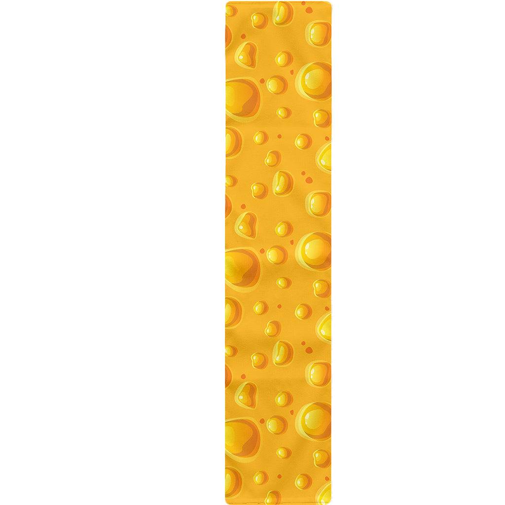 Yellow Cheese Print Table Runner