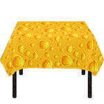 Yellow Cheese Print Tablecloth