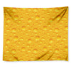 Yellow Cheese Print Tapestry