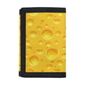 Yellow Cheese Print Trifold Wallet