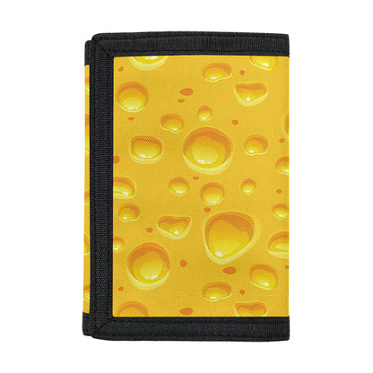 Yellow Cheese Print Trifold Wallet