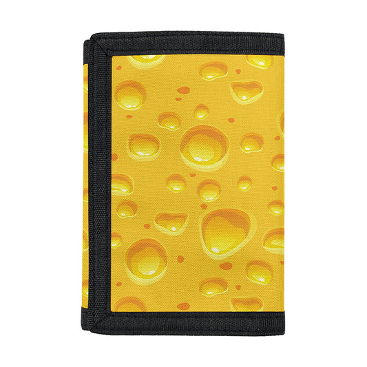 Yellow Cheese Print Trifold Wallet
