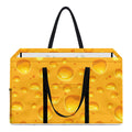 Yellow Cheese Print Utility Tote Bag