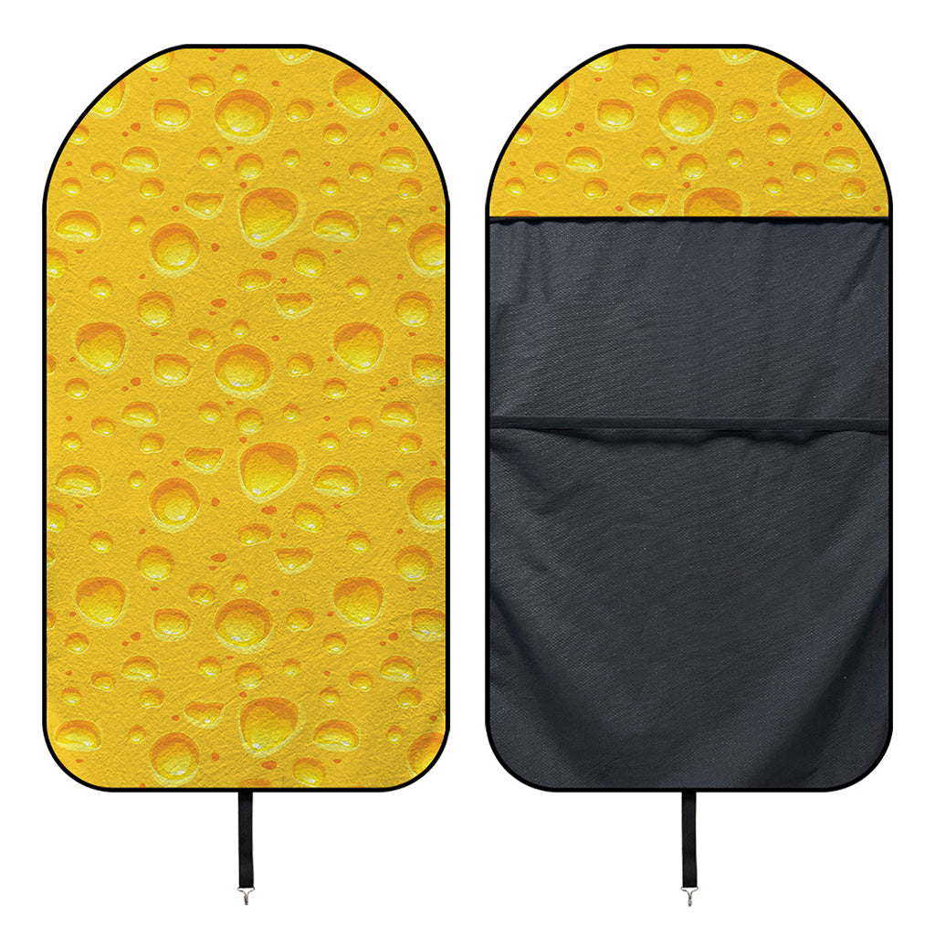 Yellow Cheese Print Waterproof Car Seat Cover