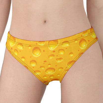 Yellow Cheese Print Women's Panties