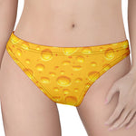 Yellow Cheese Print Women's Thong