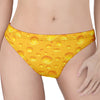 Yellow Cheese Print Women's Thong