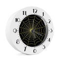 Yellow Cobweb Print Alarm Clock