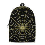 Yellow Cobweb Print Backpack