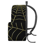 Yellow Cobweb Print Backpack