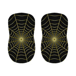 Yellow Cobweb Print Bar Stool Covers