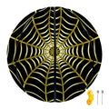 Yellow Cobweb Print Basketball