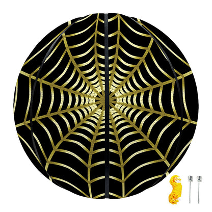 Yellow Cobweb Print Basketball