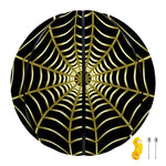Yellow Cobweb Print Basketball