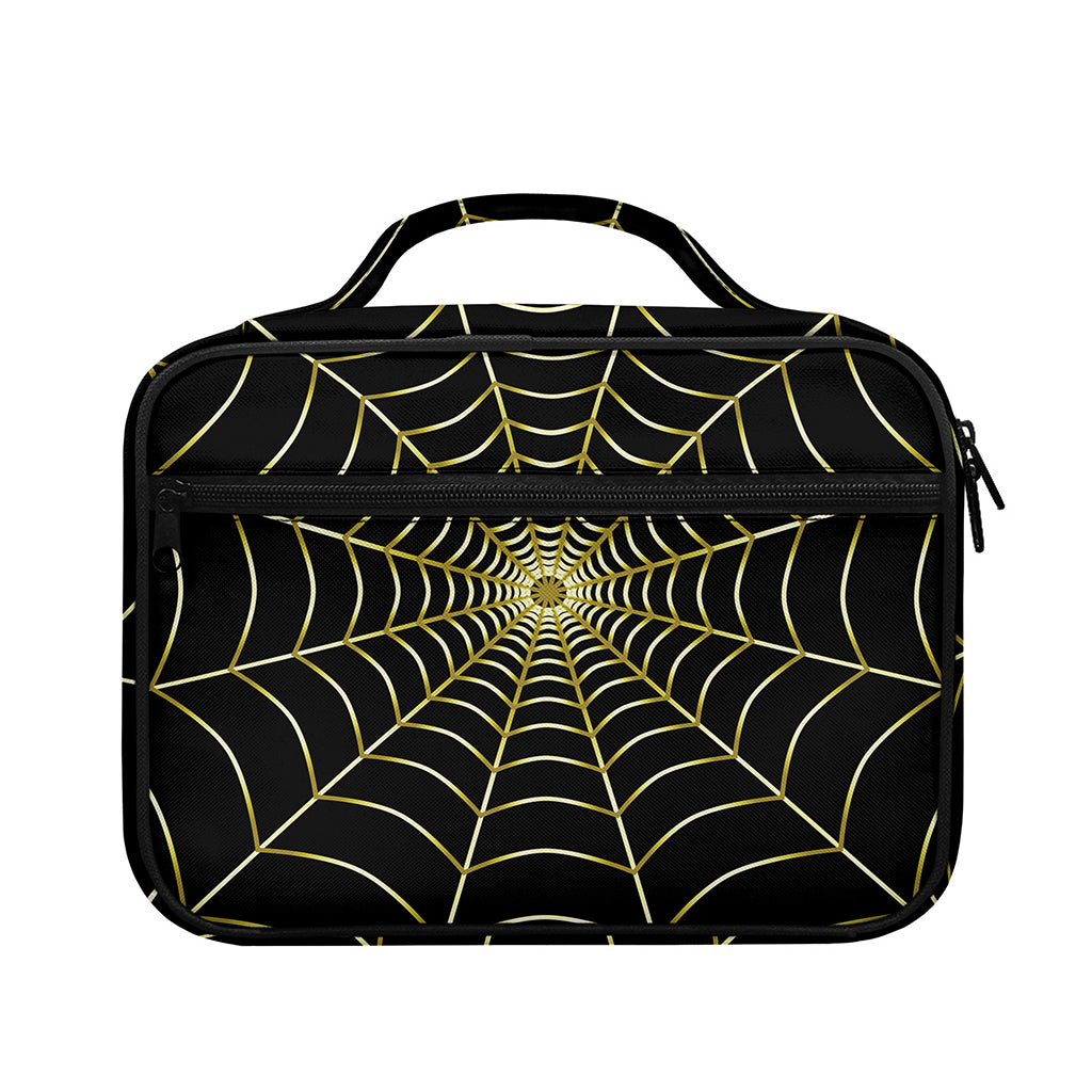 Yellow Cobweb Print Briefcase Bible Bag