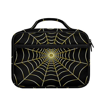 Yellow Cobweb Print Briefcase Bible Bag