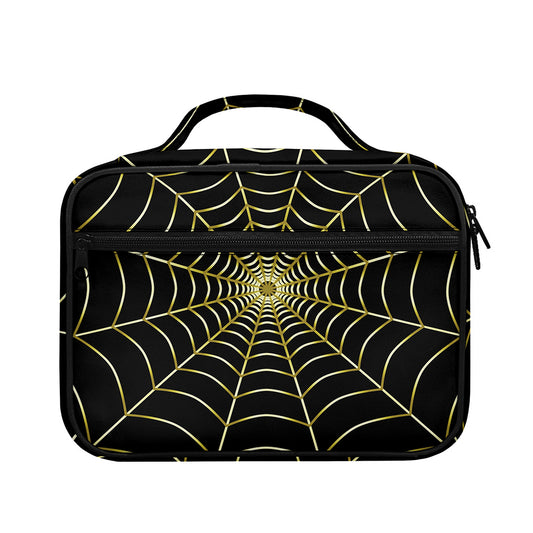 Yellow Cobweb Print Briefcase Bible Bag