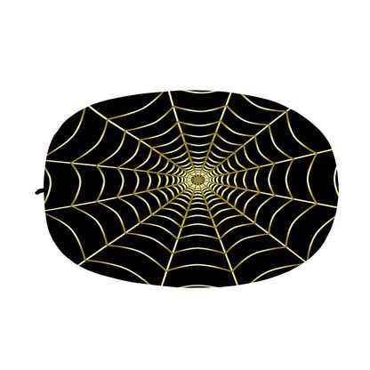 Yellow Cobweb Print Car Side Mirror Covers