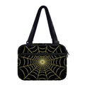 Yellow Cobweb Print Double Strap Bible Bag
