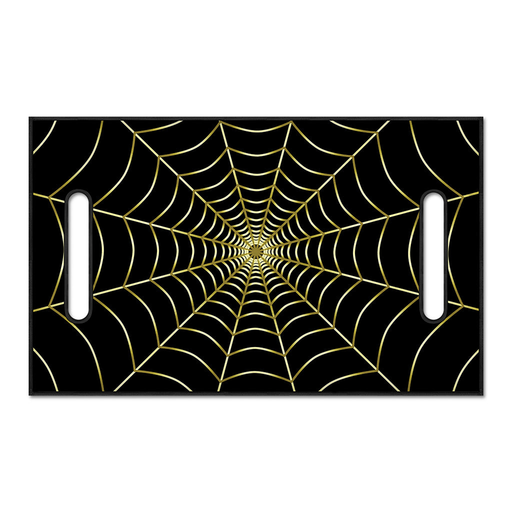 Yellow Cobweb Print Golf Cart Seat Cover