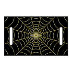 Yellow Cobweb Print Golf Cart Seat Cover