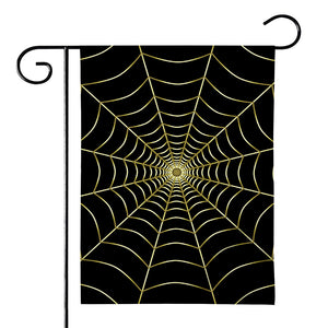 Yellow Cobweb Print House Flag