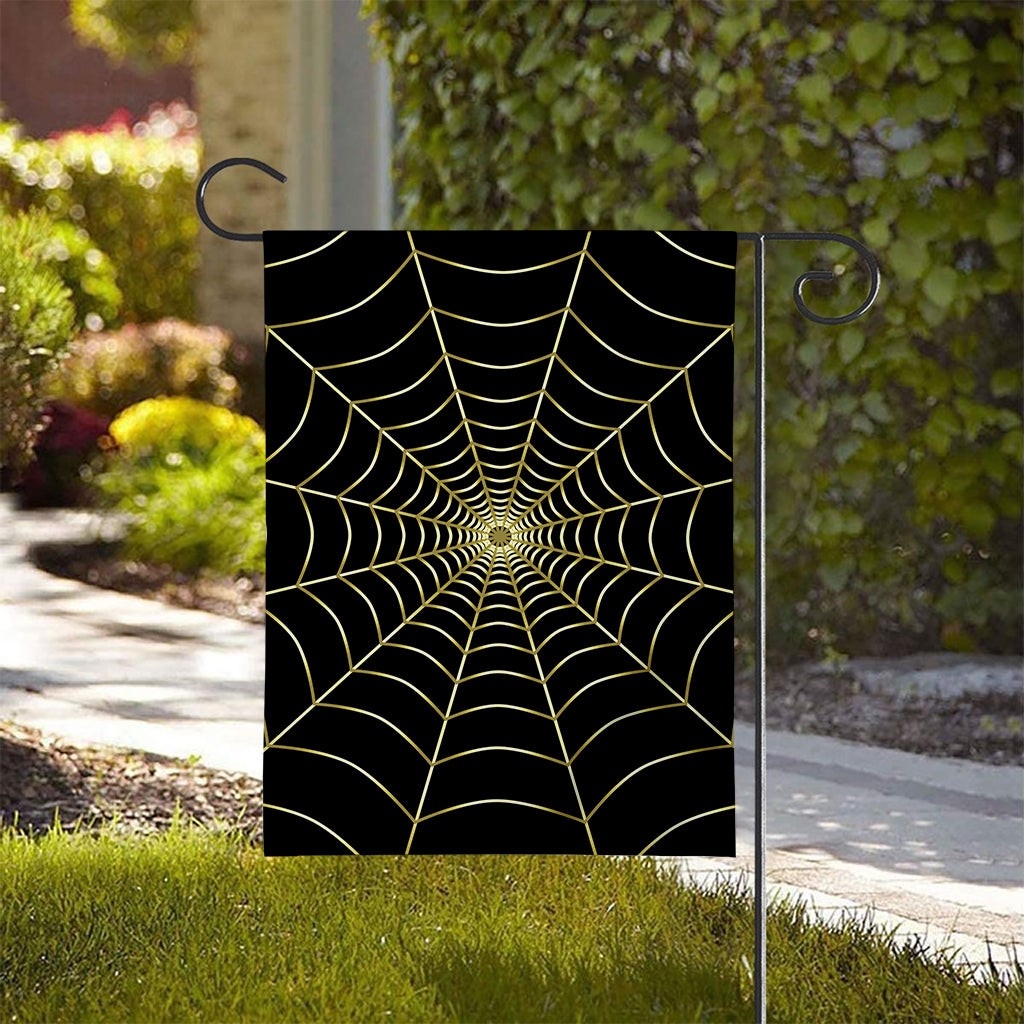 Yellow Cobweb Print House Flag