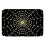 Yellow Cobweb Print Indoor Door Mat