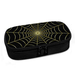 Yellow Cobweb Print Insulin Cooler Travel Case
