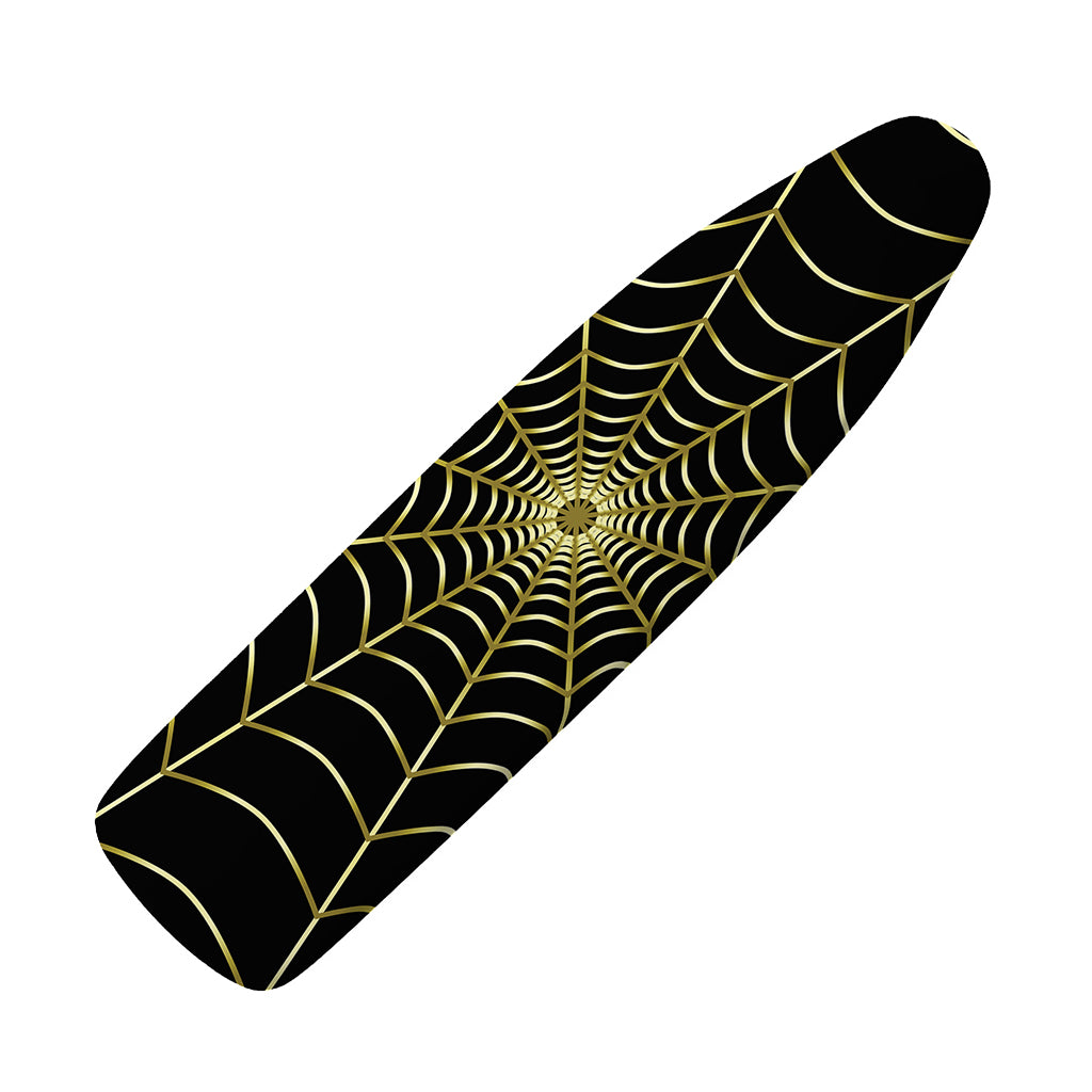 Yellow Cobweb Print Ironing Board Cover