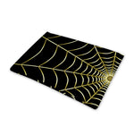 Yellow Cobweb Print Pet Cooling Mat Cover