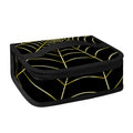 Yellow Cobweb Print Small Lunch Bag
