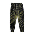 Yellow Cobweb Print Sweatpants