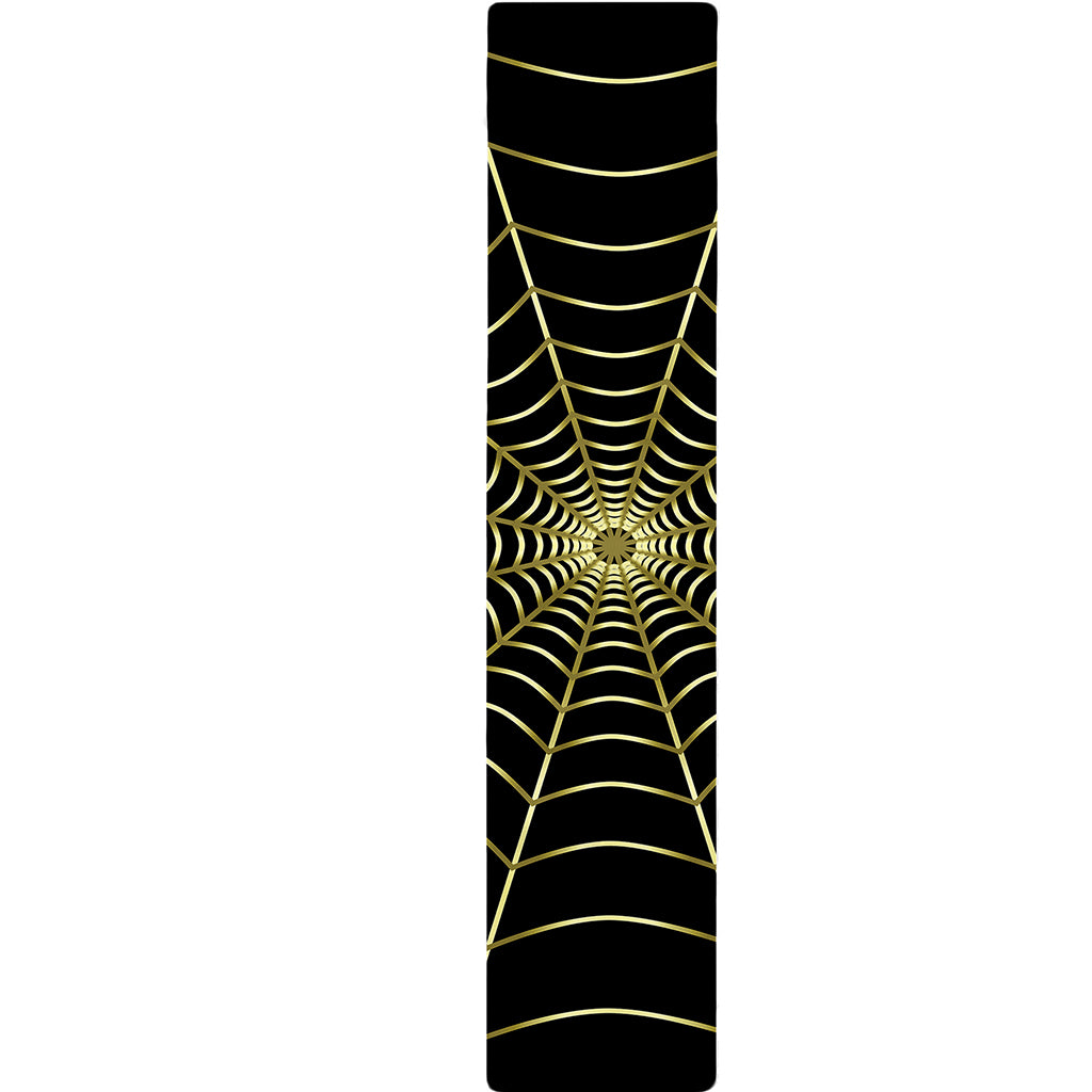 Yellow Cobweb Print Table Runner