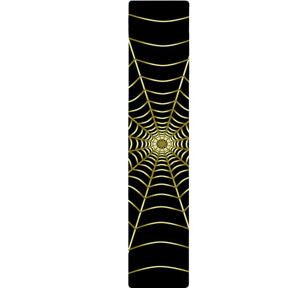 Yellow Cobweb Print Table Runner