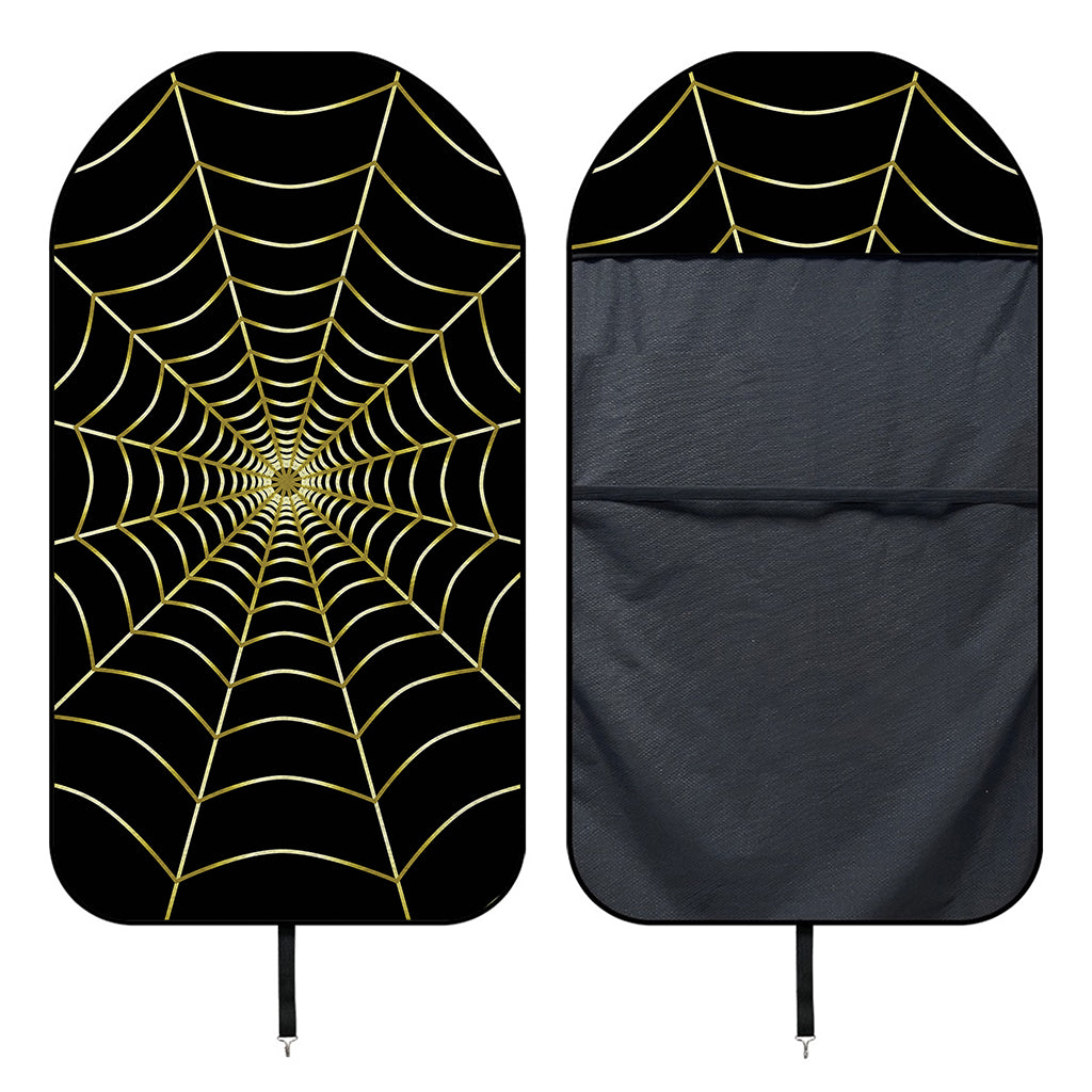 Yellow Cobweb Print Waterproof Car Seat Cover
