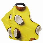Yellow Coconut Pattern Print Baby Seat Cover