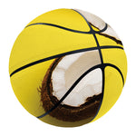 Yellow Coconut Pattern Print Basketball