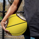 Yellow Coconut Pattern Print Basketball